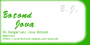 botond jova business card